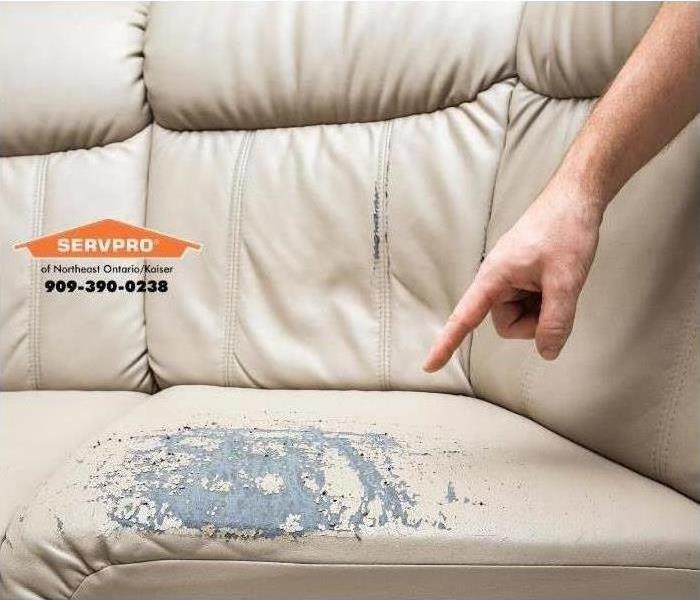 wear and tear on a leather sofa 